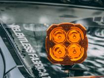 Head Light Cover Shield Flex Era 4 Amber Each KC HiLiTES