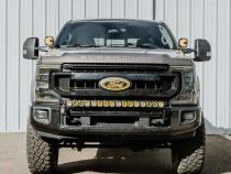 Flex Era 40 Inch LED Light Bar Mnt Front Bumper 2011-2016 Ford Super Duty KC HiLiTES