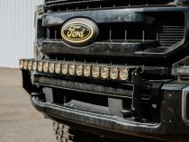 Flex Era 40 Inch LED Light Bar Mnt Front Bumper 2011-2016 Ford Super Duty KC HiLiTES