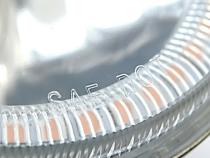 5 3/4 Inch SMD Pink LED Halo Angel Eye Halogen 60/55w Crystal Clear Headlight Pair Octane Lighting