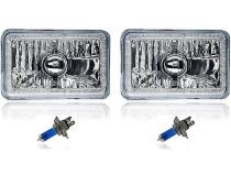 4X6 Inch Color Change RGB SMD LED Halo Angel Eye Headlight Halogen Light Bulbs Pair Octane Lighting