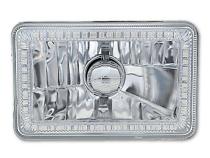 4X6 Red SMD LED Halo Angel Eye Headlight Headlamp 60W Halogen Light Bulbs Pair Octane Lighting