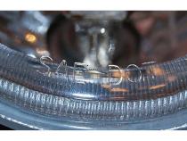 5 3/4 Amber LED Halo Halogen Light Bulb Headlight Angel Eye Crystal Clear Pair Octane Lighting
