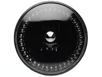 7 Inch Black Headlight White LED SC Halo Angel Eye Headlamp 6K LED Light Bulb Pair Octane Lighting