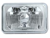 4X6 Halogen Semi Sealed H4 Headlight Headlamp Bulbs Diamond Crystal Clear Pair Octane Lighting
