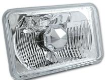 4X6 Halogen Semi Sealed H4 Headlight Headlamp Bulbs Diamond Crystal Clear Pair Octane Lighting