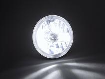 5 3/4 Blue COB LED Halo Angel Eye Crystal Clear Headlamp 6k LED Light Bulb Pair Octane Lighting