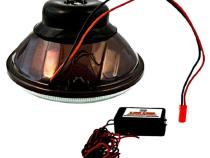 5 3/4 Inch Red LED COB SMD Halo Angel Eye Halogen Light Bulb Metal Headlights Pair Octane Lighting