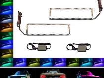 Octane Lighting Color Changing LED RGB Lower Headlight Halo Rings Pair Fits 89-99 Chevy GMC Truck