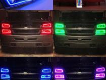 03-06 Chevy Silverado Multi-Color Changing Shift LED RGB Headlight Halo Ring Set Octane Lighting
