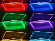 Multi-Color Changing LED RGB Headlight Halo Ring Set For 09-16 Dodge Ram Sport Octane Lighting