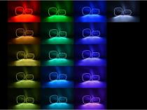 Multi-Color Changing LED RGB Headlight Halo Ring Set For 11-14 Dodge Charger Octane Lighting