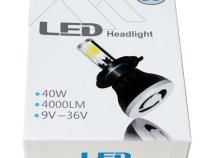 H1 SMD COB LED Canbus Headlight/Fog Light Bulb 6000K 4000 Lumens 40W G5 Pair Octane Lighting
