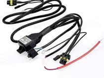 2-Headlight H4/9003 HID Headlamp Light Bulb Socket Plug Relay Wiring Harness Kit Octane Lighting