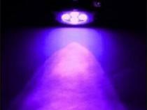 1Pc Purple LED Chrome Accent Module Motorcycle Chopper Frame Neon Glow Light Pod Octane Lighting