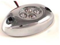 1Pc Purple LED Chrome Accent Module Motorcycle Chopper Frame Neon Glow Light Pod Octane Lighting