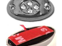 1Pc Purple LED Chrome Accent Module Motorcycle Chopper Frame Neon Glow Light Pod Octane Lighting