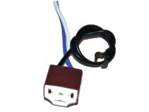 Ceramic H4 7 Inch Headlight 2 Headlamp Light Bulb Socket Plug Relay Wiring Harness Octane Lighting