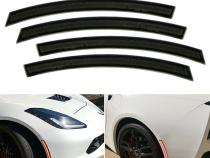 Smoked Front and Rear LED Side Marker Light Lens Set For 14-19 C7 Corvette Octane Lighting