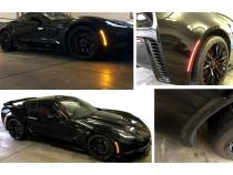 Smoked Front and Rear LED Side Marker Light Lens Set For 14-19 C7 Corvette Octane Lighting
