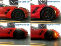 Smoked Front and Rear LED Side Marker Light Lens Set For 14-19 C7 Corvette Octane Lighting