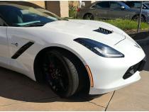 Smoked Front and Rear LED Side Marker Light Lens Set For 14-19 C7 Corvette Octane Lighting